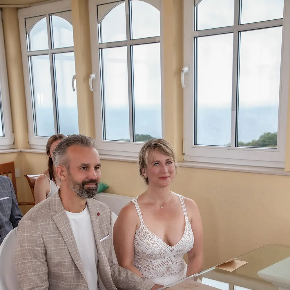 Trauung im Aussichtsturm des Vju Hotels Rügen